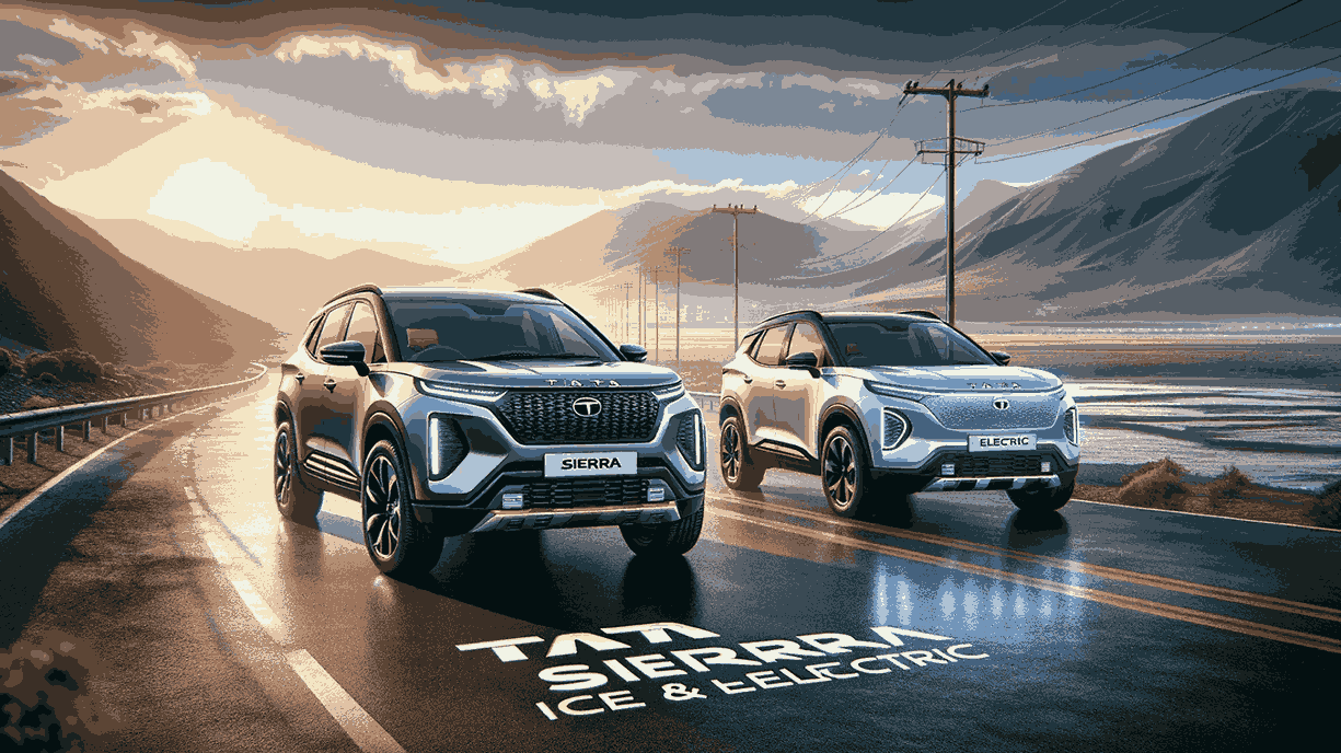 Upcoming All-New Tata Sierra ICE & Electric – What We Know So Far